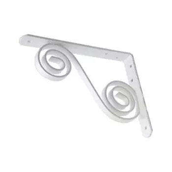 Фигурный кронштейн Дверной Страж 200x150 мод.5 белый ДС74373