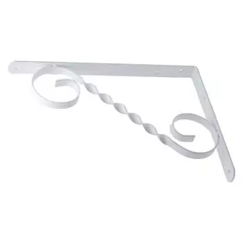 Фигурный кронштейн Дверной Страж 350x250 мод.3 белый ДС74415