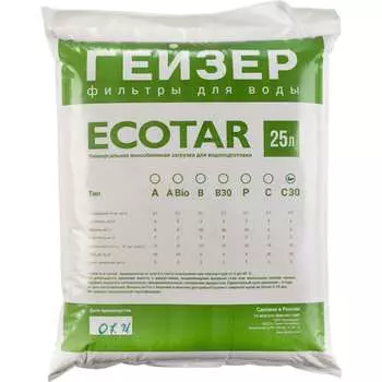 Фильтрующая загрузка Гейзер экотар с30