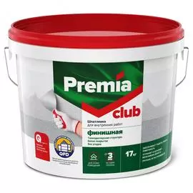 Финишная шпатлевка для внутренних работ Premia Club CLUB О03950