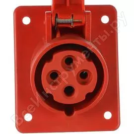 Фланцевая угловая розетка abl 15гр. 4p 16a 400v, ip44 f41s331