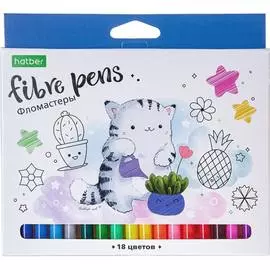 Фломастеры Hatber ECO Приключения кота Пирожка 066361