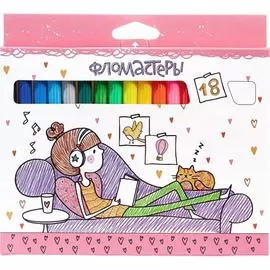 Фломастеры Hatber