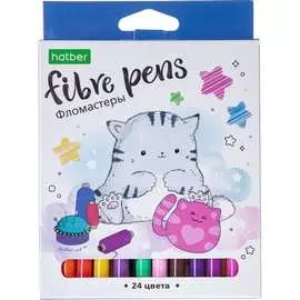 Фломастеры Hatber ECO Приключения кота Пирожка 066362