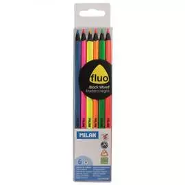 Флуоресцентные цветные карандаши Milan