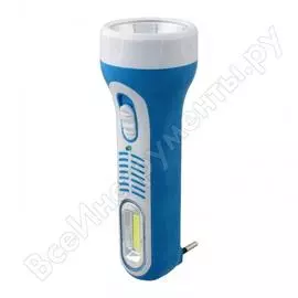 Фонарь аккумуляторный с зарядкой от сети старт lhe 503-b1 blue