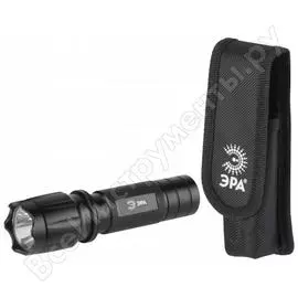 Фонарь эра ht1w 1w led, алюминий, чехол, 3хааа, блистер батарейки в подарок б0032611