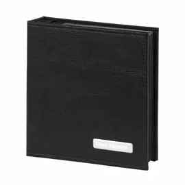 Фотоальбом brauberg на 200 фото 10х15 см, под фактурную кожу, индивидуальный бокс, черный, 391116