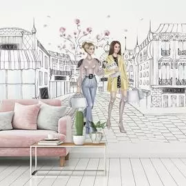 Фотообои ООО Ортограф Девушки в городе OF_34629