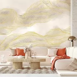 Фреска ООО Ортограф Эффект золотой линии FX_34525