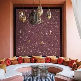 Фреска ООО Ортограф Сhinoiserie burgundy FX_33946