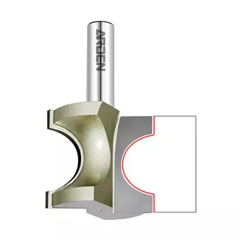 Фреза бычий нос (r 4.75 мм, 25.4x22 мм, хвостовик 8 мм) arden 330821