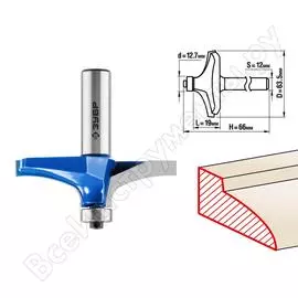 Двухсторонняя фигирейная фреза ЗУБР №3 ПРОФ. 28762-63.5