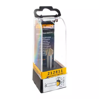 Фреза гусёк (r 2 мм, 12.7x9.5 мм, хвостовик 8 мм) arden 212811