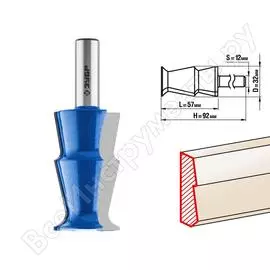 Кромочная фигурная фреза ЗУБР №10 ПРОФ. 28721-32