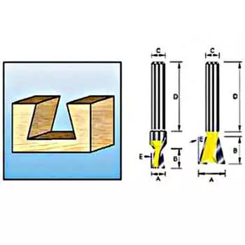 Фреза ласточкин хвост Makita