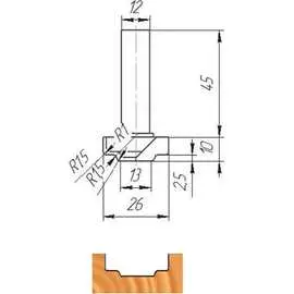 Фреза МебельДрев ФК 0125 4627198884517