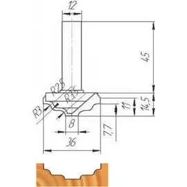Фреза МебельДрев ФК 0208 4627198886597