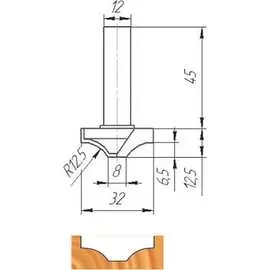 Фреза МебельДрев ФК 0375 4627198885330