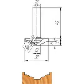 Фреза МебельДрев ФК 0840 4627198886207