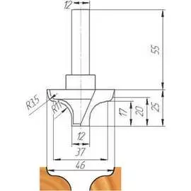 Фреза МебельДрев ФК 0940 4627198886344