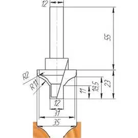 Фреза МебельДрев ФК 0245 4627198884937