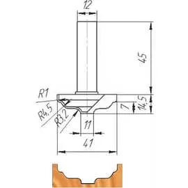 Фреза МебельДрев ФК 0205 4627198884739