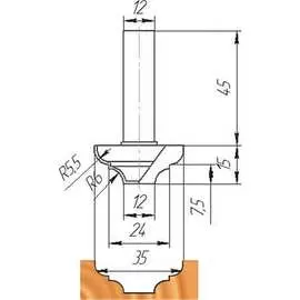 Фреза МебельДрев ФК 0050 4627198884395