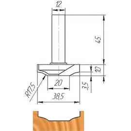 Фреза МебельДрев ФК 0100 4627198884463