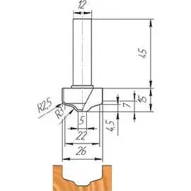 Фреза МебельДрев ФК 0110 4627198884487