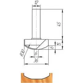 Фреза МебельДрев ФК 0160 4627198884593