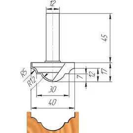 Фреза МебельДрев ФК 0440 4627198885453