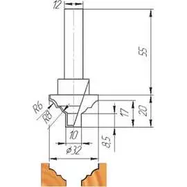 Фреза МебельДрев ФК 0250 4627198884944