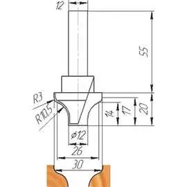 Фреза МебельДрев ФК 0340 4627198885217