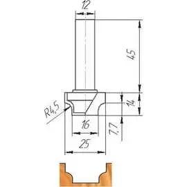 Фреза МебельДрев ФК 0234 4627198884869