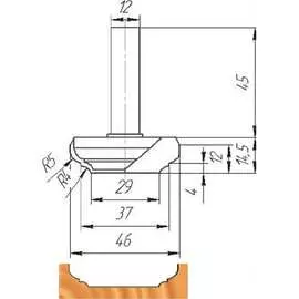 Фреза МебельДрев ФК 0225 4627198884845