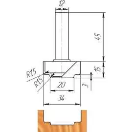 Фреза МебельДрев ФК 0030 4627198884326