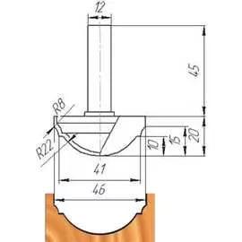 Фреза МебельДрев ФК 0470 4627198885538
