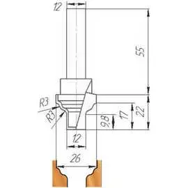 Фреза МебельДрев ФК 0925 4627198886313