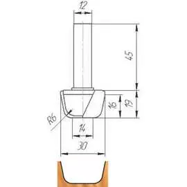 Фреза МебельДрев ФК 0973 4627198886535