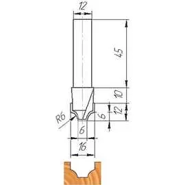 Фреза МебельДрев ФК 0450 4627198885460