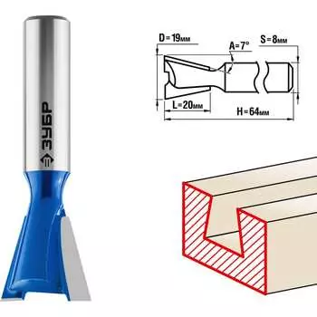 Пазовая фасонная фреза ЗУБР ПРОФ. 28748-19