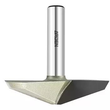 Фреза профильная для фасадов двойной угол 20 градусов (69.88x15.88 мм, хвостовик 12 мм) arden 216211