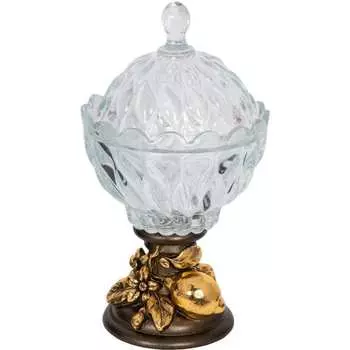 Фруктовница-конфетница BOGACHO Лайм Дженоа 52113/бронзовый