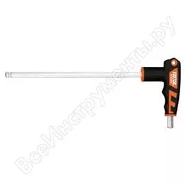 Г-образная шестигранная отвертка custor с шарообразным наконечником 5.0mm. 80 x 200mm 1510050