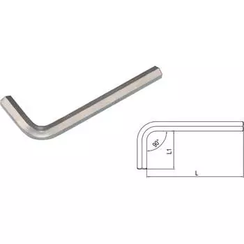 Г-образный шестигранный ключ IZELTAS 4900220060