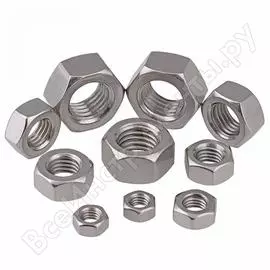 Шестигранная гайка качественный крепеж М12 DIN934 (50 шт.) 0300921