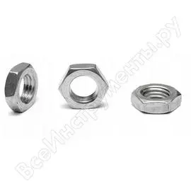 Гайка метиз-эксперт низкая м10 оц din 439 уп. 250 шт. 00-00011511