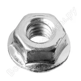 Оцинкованная гайка ЗУБР M6 DIN6923 (5 кг) 303630-06