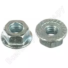 Гайка с фланцем зубр мастер m4, 5кг (примерно 4134 шт.) 303630-04